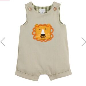 Mud Pie Lion Pocket Baby Overall